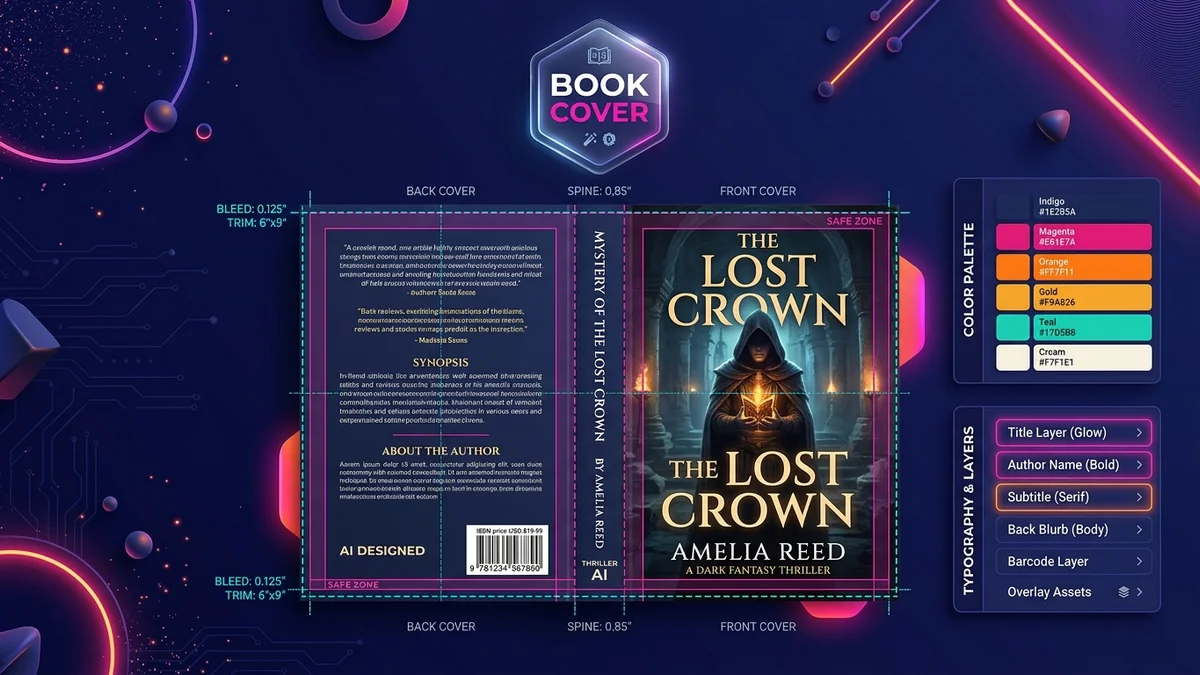 How to Design a Book Cover or Kindle Cover using AI?