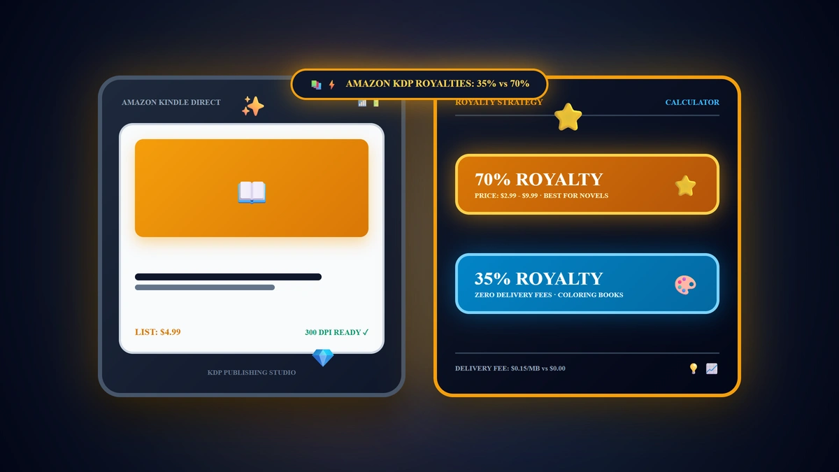 Amazon KDP Royalties: 35% vs 70% Royalty Plan? The Decision That Defines Your Real Profit in 2026