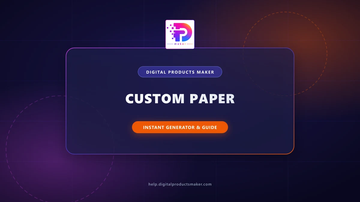 How to Design Custom Paper using AI in 5 Minutes for Sale?