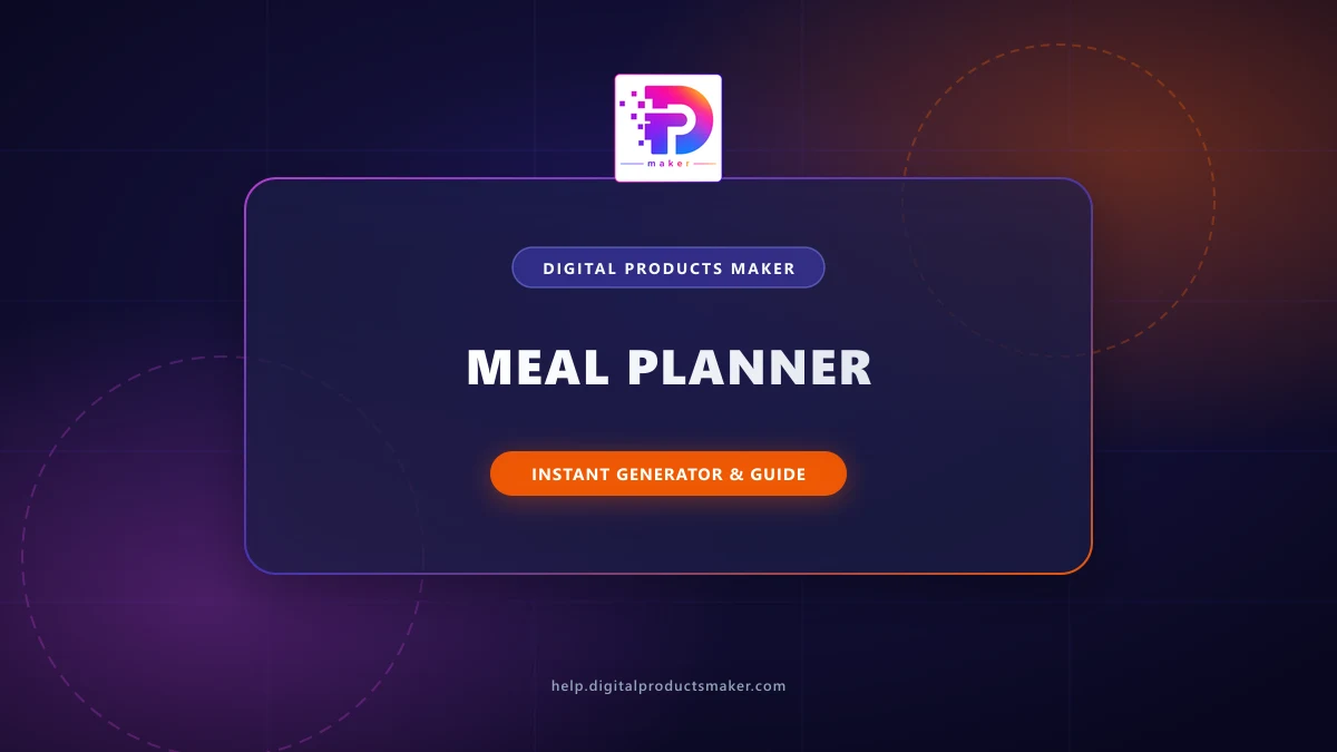 How to Design Meal Planner using AI in 5 Minutes for Sale?