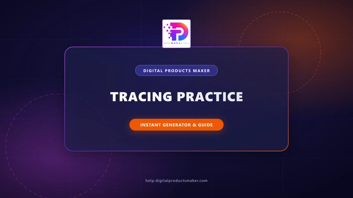 How to Design Tracing Practice using AI in 5 Minutes for Sale? How to Design Tracing Practice using AI in 5 Minutes for Sale?