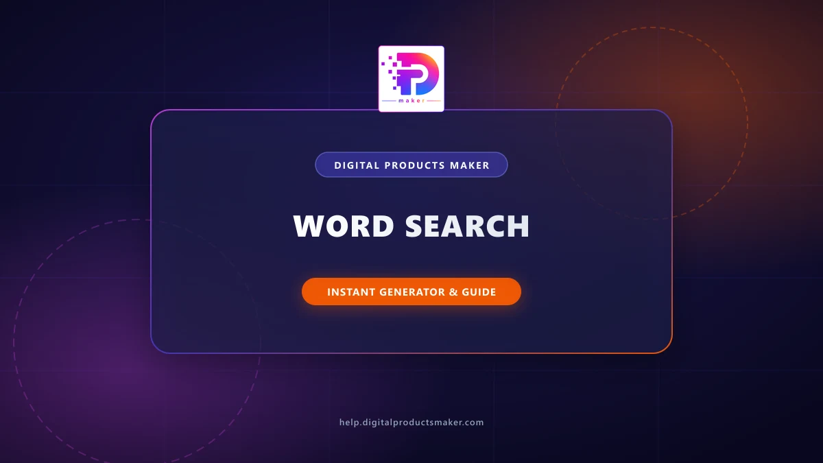 How to Design a Word Search Puzzle for Print?