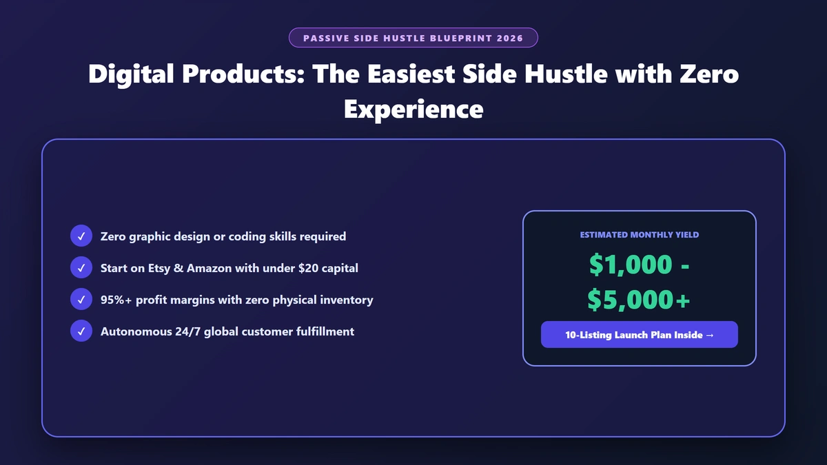 Digital Products in 2026: The Easiest Way to Build a Profitable Side Hustle with Zero Experience