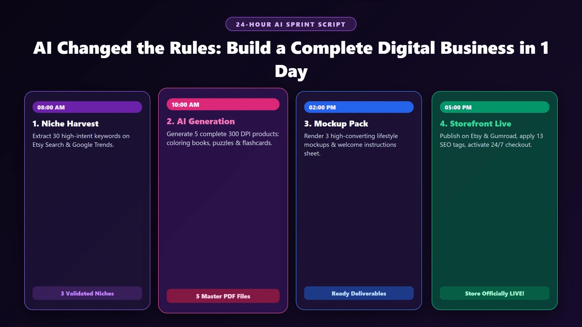 AI Changed the Rules: How to Build a Complete Digital Product Business in Just One Day (2026) AI Changed the Rules: How to Build a Complete Digital Product Business in Just One Day (2026)