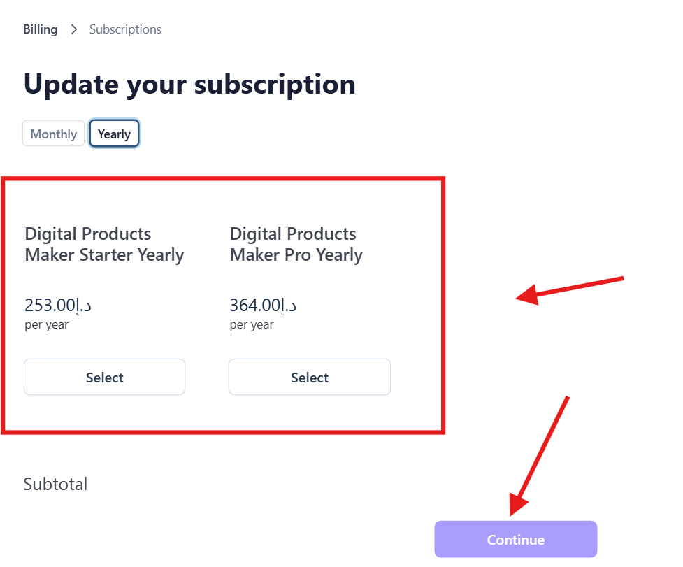 How to Upgrade or Change Your Digital Products Maker Plan: Complete Guide